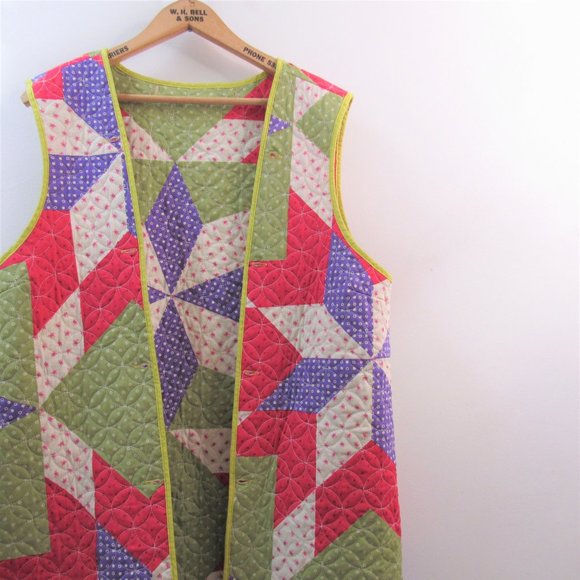 Anthropologie 3 in 1 Parka Coat with Removeable Patchwork Quilted Vest - Picture 3 of 7